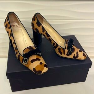 Authentic Prada calf hair pumps